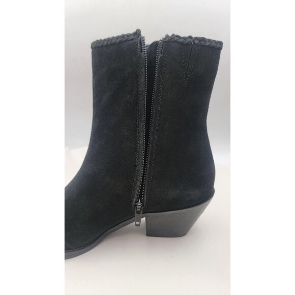 Coconuts By Matisse Ankle Boot Womens Black Suede Western Womens Size 8M - Picture 5 of 8